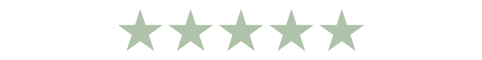 Five star reviews