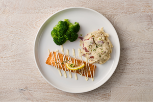 Salmon Filet with Lemon Caper Cream Sauce