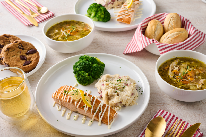 Salmon Filet with Lemon Caper Cream Sauce