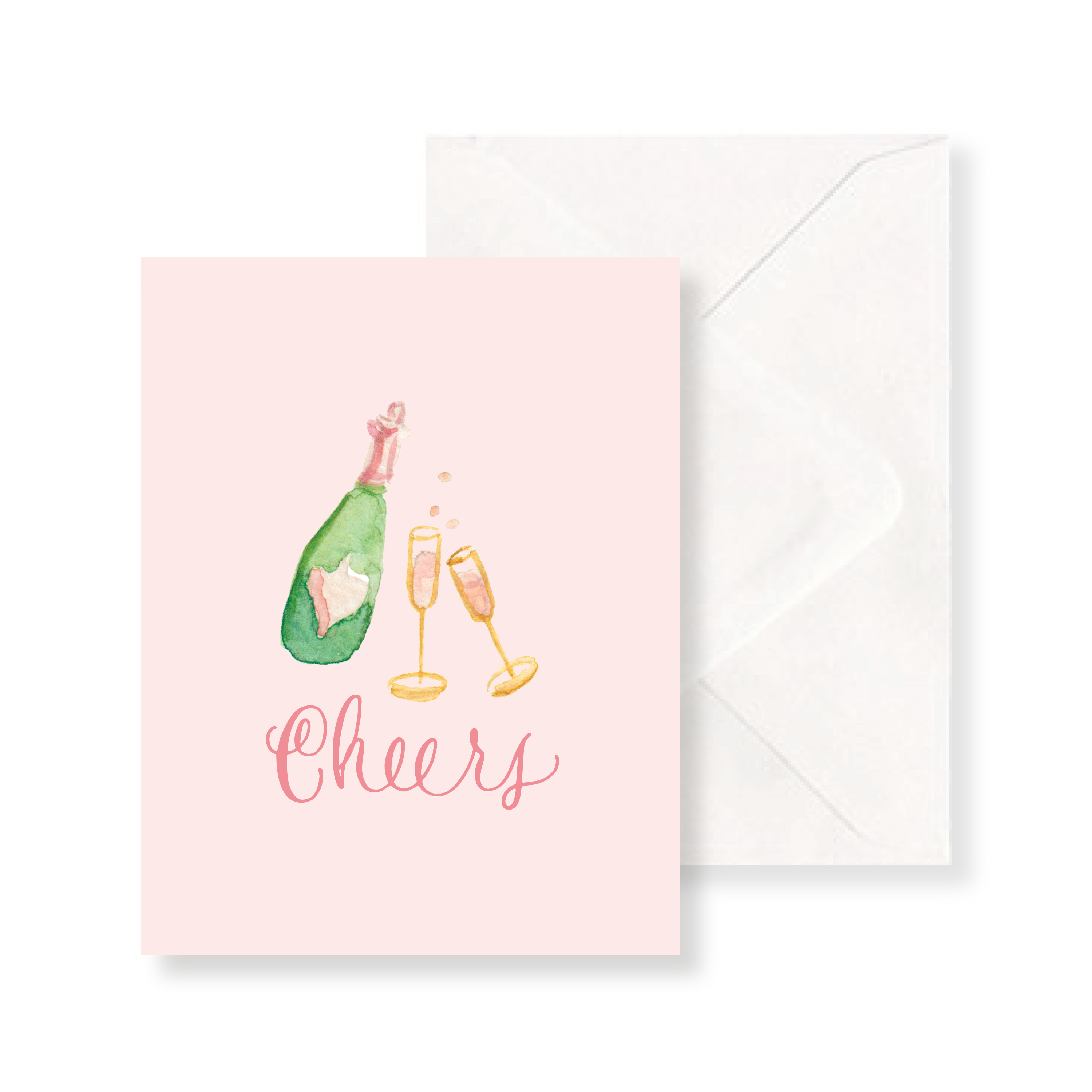 Champagne and Flutes | Greeting Card Champagne and Flutes | Greeting Card