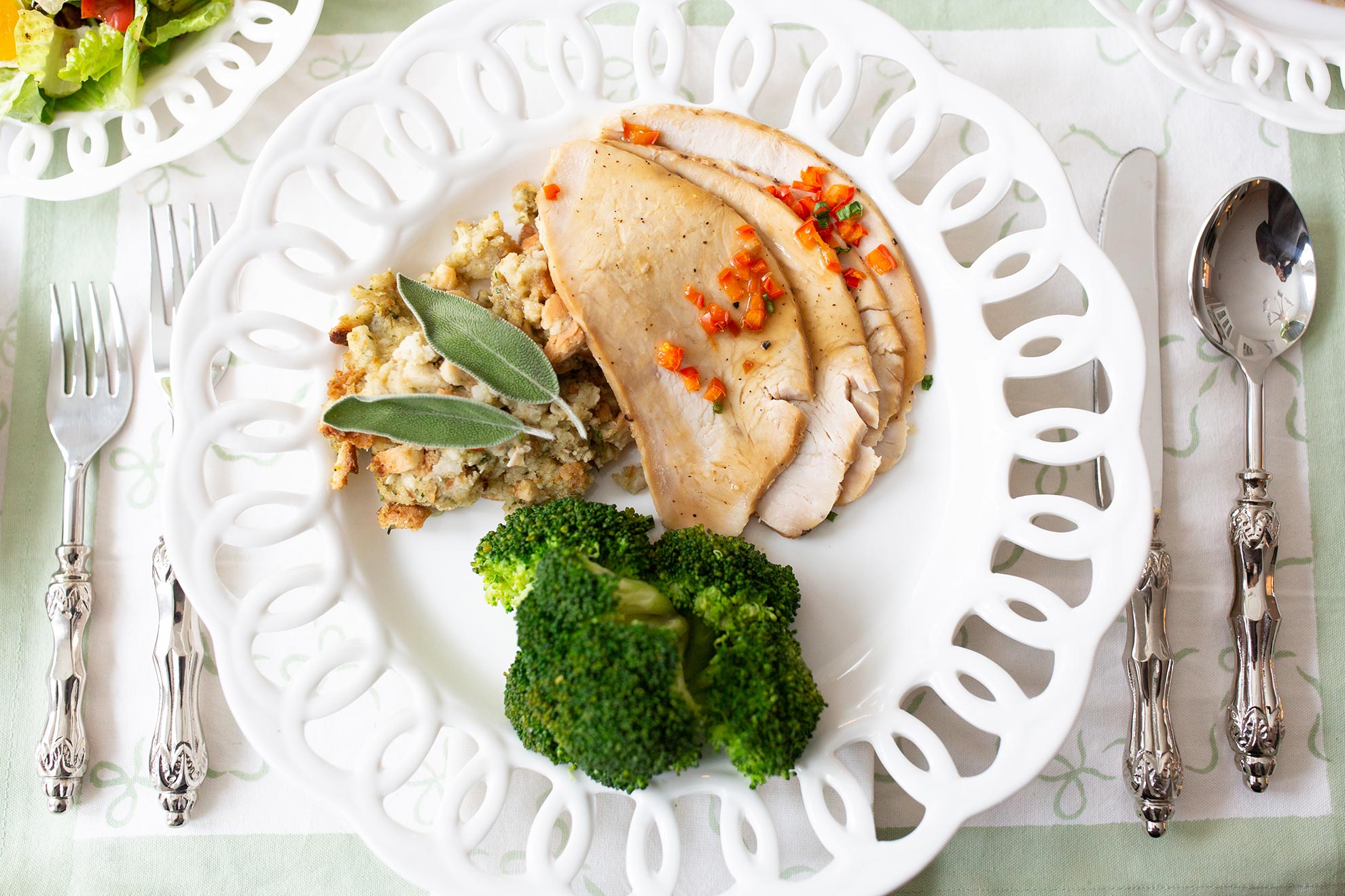 Instead of Flowers - Roasted Turkey and Dressing – Entree