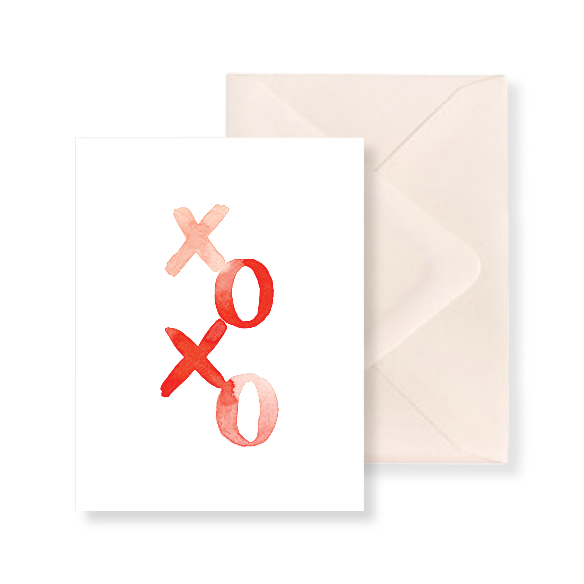 XOXO Watercolor Greeting Card